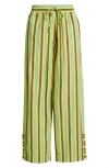 Damson Madder Ritik Tie Waist Wide Leg Organic Cotton Pants