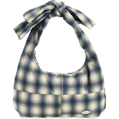 Damson Madder Roo Check Tie Shoulder Bag In Multi