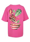 Damson Madder Salad Boyfriend Tee Pink In Pink