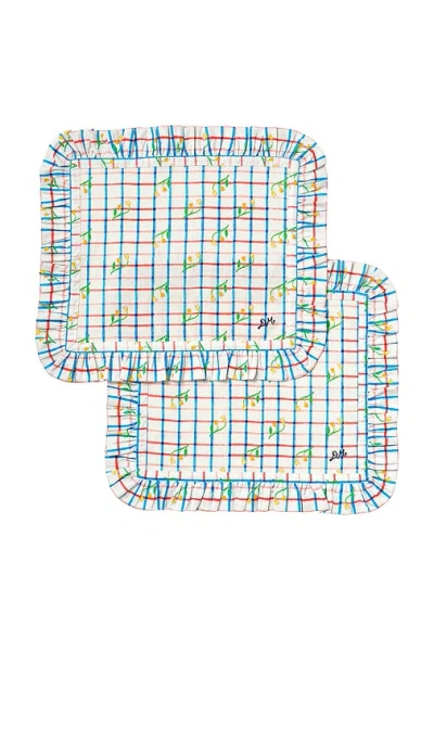 Damson Madder Set Of 2 Placemat In Multi