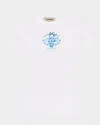 Damson Madder Shrunken Flower Basket Tee In White