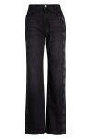 Damson Madder Sinclair Placement Arg Straight Leg Jeans In Black