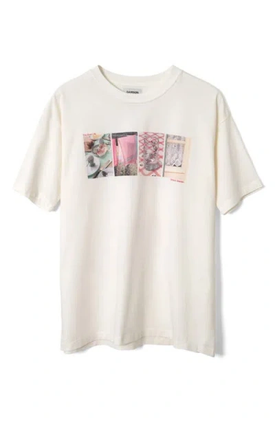 Damson Madder Slow Life Crossword Graphic T-shirt In White