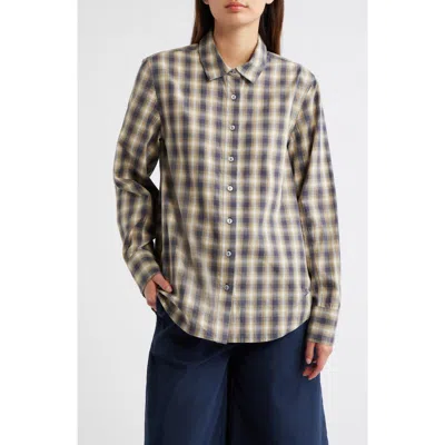 Damson Madder Solana Checked Organic Cotton Shirt In Multi