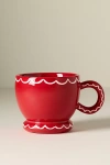 Damson Madder Stoneware Mug In Red