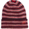 Damson Madder Stripe Beanie In Multi