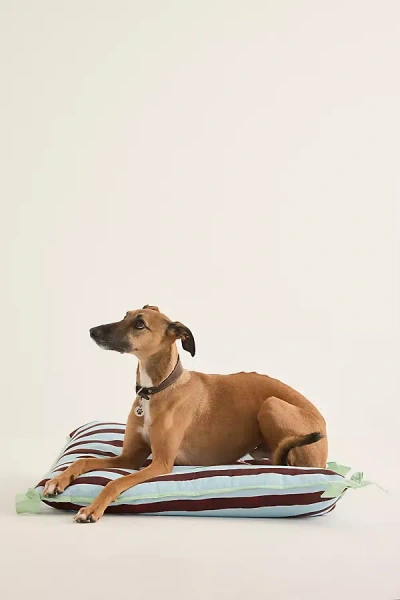 Damson Madder Stripe Pet Bed In Multi