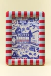 Damson Madder Striped  Frame In Red