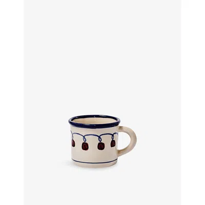 Damson Madder Swirl Border Ceramic Espresso Cup Swirl Boarded In Multi
