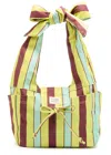 Damson Madder Tati Canvas Shoulder Bag In Lime