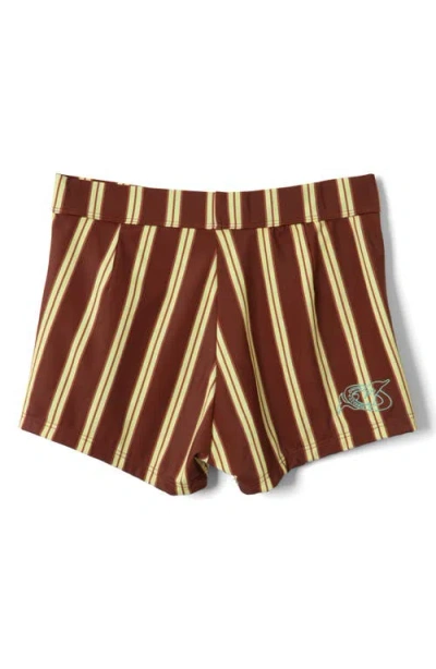 Damson Madder Trudi Swim Shorts In Brown