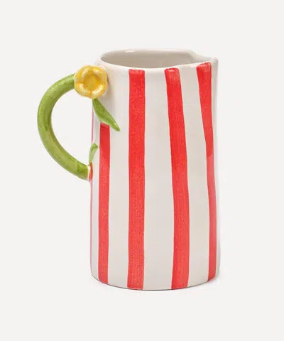 Damson Madder Tulip Stripe Jug