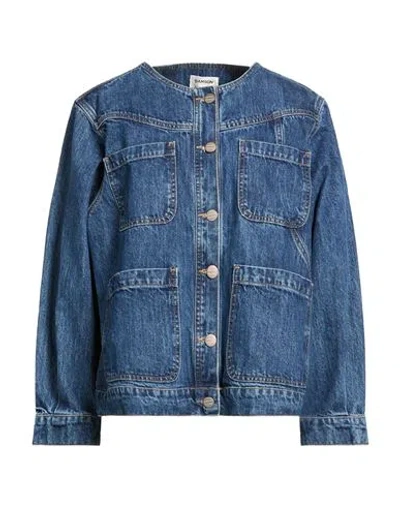 Damson Madder Woman Denim Outerwear Blue Size 12 Organic Cotton, Cotton