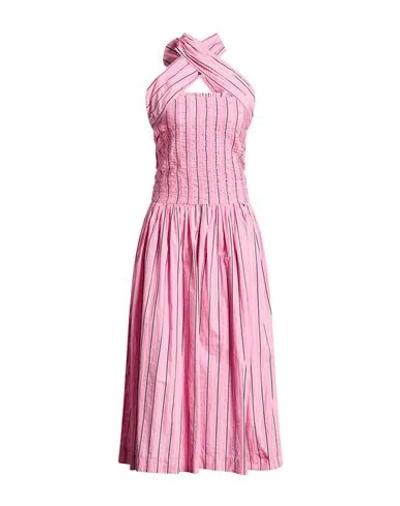 Damson Madder Woman Midi Dress Pink Size 6 Organic Cotton