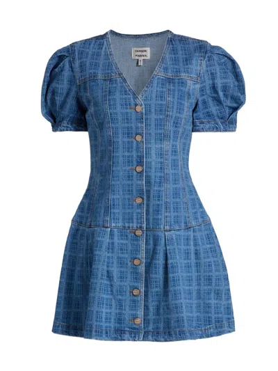 Damson Madder Women's Adeline Shell Denim Minidress In Blue