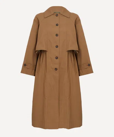 Damson Madder Women's Camille Mocha Trench Coat In Brown