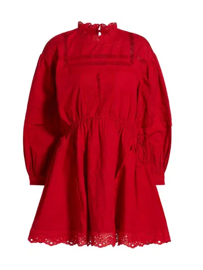 Damson Madder Women's Clancy Fit & Flare Minidress In Red