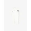Damson Madder Womens White Afternoon Tea Boyfriend Short-sleeves Cotton-jersey T-shirt In Neutral