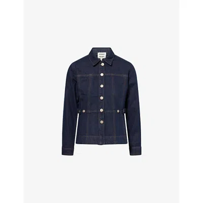 Damson Madder Womens Blue Darbie Fitted Denim Shirt