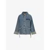Damson Madder Womens Emilie Workwear Denim Jacket Dusty In Blue