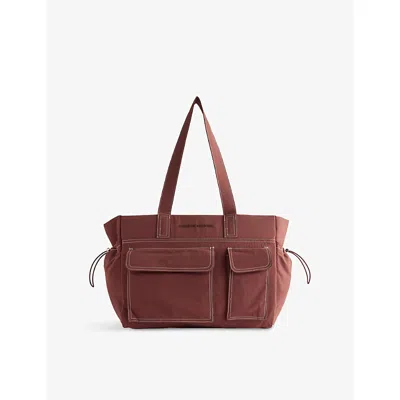 Damson Madder Womens Eliza Nylon Tote Bag Choc