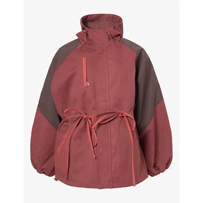 Damson Madder Womens Liu Showerproof Woven Raincoat Burgundy