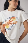 Damson Madder X Anthropologie Plate De Homard Shrunken Graphic Tee In Beige