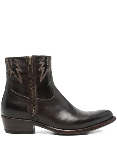 DAMY FLAMES-EMBROIDERED BOOTS