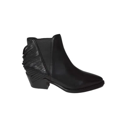 Damy Low-cut Texan-style Ankle Boots With Fringe Detailing