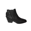 Damy Low-cut Texan-style Ankle Boots With Fringe Detailing