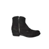 Damy Texano-style Ankle Boots With Vintage Suede Finish In Black