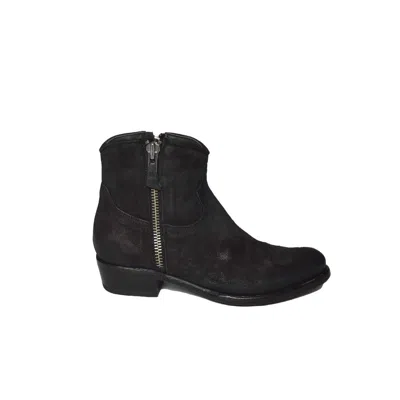 Damy Texano-style Ankle Boots With Vintage Suede Finish