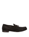 Damy Woman Loafers Dark Brown Size 12 Leather In Brown