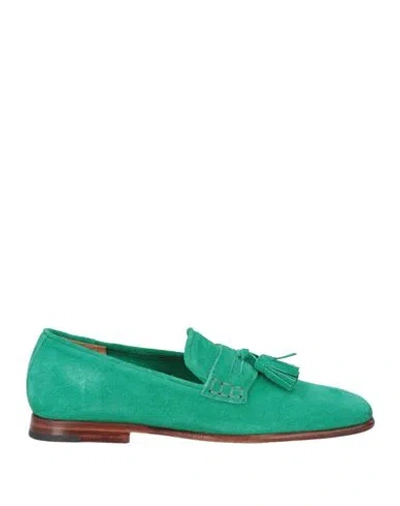 Damy Woman Loafers Green Size 7.5 Leather