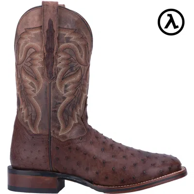 Pre-owned Dan Post Alamosa Full Quill Ostrich Cowboy Boots Dp3875 All Sizes - In Brown