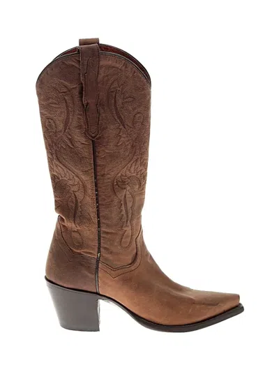 Pre-owned Dan Post Boots In Brown