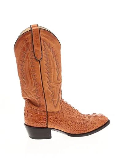 Pre-owned Dan Post Boots In Orange