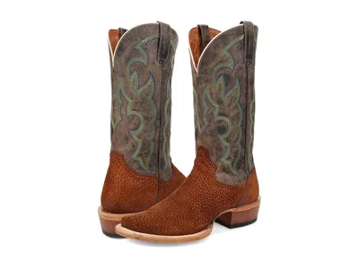 Dan Post Cappy Cowboy Boots Tan/black : 10.5 2.5e - Extra Wide, Leather In Brown