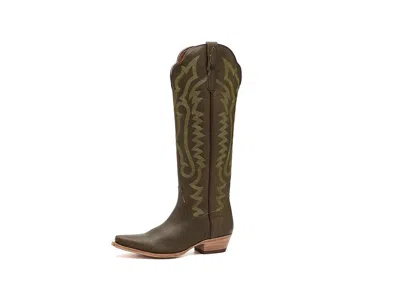 Dan Post Heartland Women's Boots Olive: 7 B - Medium, Leather In Green