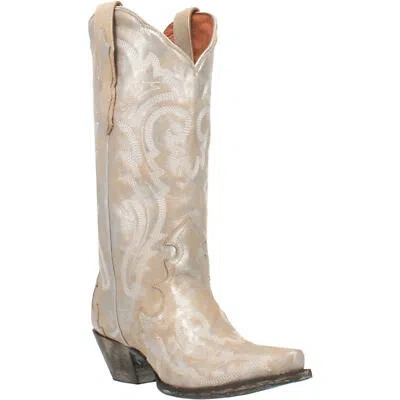 Pre-owned Dan Post Ladies Frost Bite Snip Toe Boots Dp4303 In White