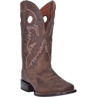 Pre-owned Dan Post Mens Abram Cowboy Leather Boot Dp4562 In Brown