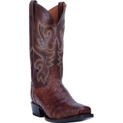 Pre-owned Dan Post Mens Bayou Caiman Boot Dp3074 In Gold