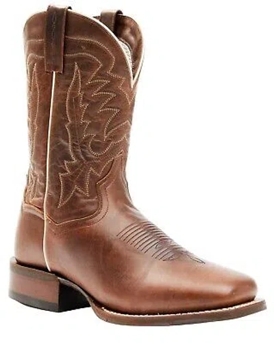 Pre-owned Dan Post Men's Dark Western Performance Boot - Broad Square Toe - Dp4960
