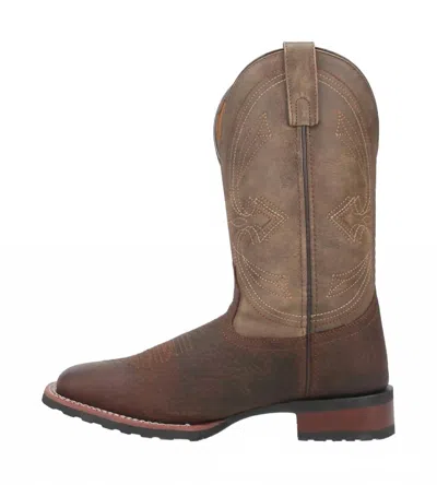Dan Post Men's Elias Western Boot In Chocolate/tan In Multi