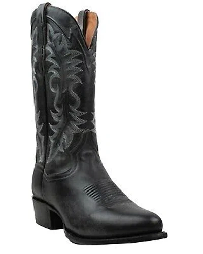 Pre-owned Dan Post Men's Elko 13&quot; Distressed Western Boot - Medium Toe - Dp80321 In Black