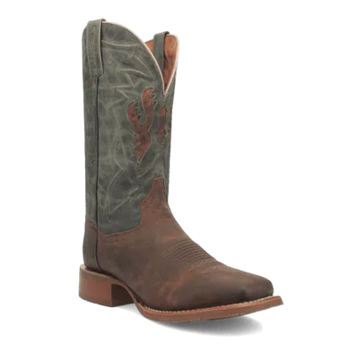 Pre-owned Dan Post Men's Jacob Leather Boot Dp4949 In Tan/turquoise