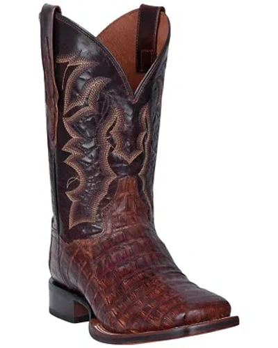 Pre-owned Dan Post Men's Kingsly Western Boot - Broad Square Toe - Dp4879 In Brown