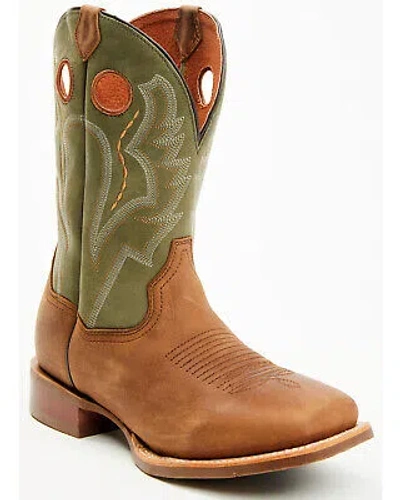 Pre-owned Dan Post Men's Leighton Performance Western Boot - Broad Square Toe Brown 7 D