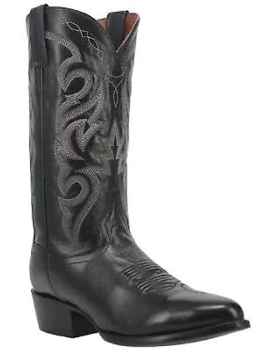 Pre-owned Dan Post Men's Mignon Western Boot - Medium Toe Black 11 1/2 B