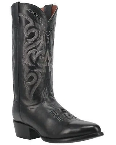 Pre-owned Dan Post Men's Mignon Western Boot - Round Toe - Dp2112r 17 D In Black